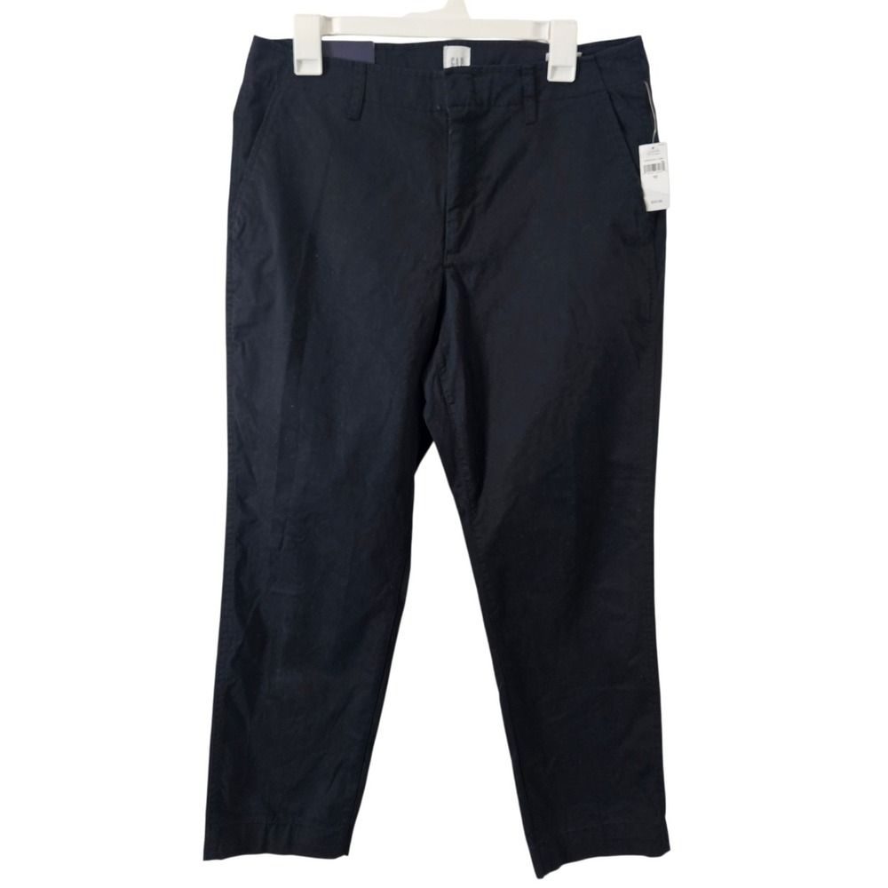 GAP Downtown Khaki Stretch Mid Rise Ankle Chino Pants Size 12 New Casual Preppy